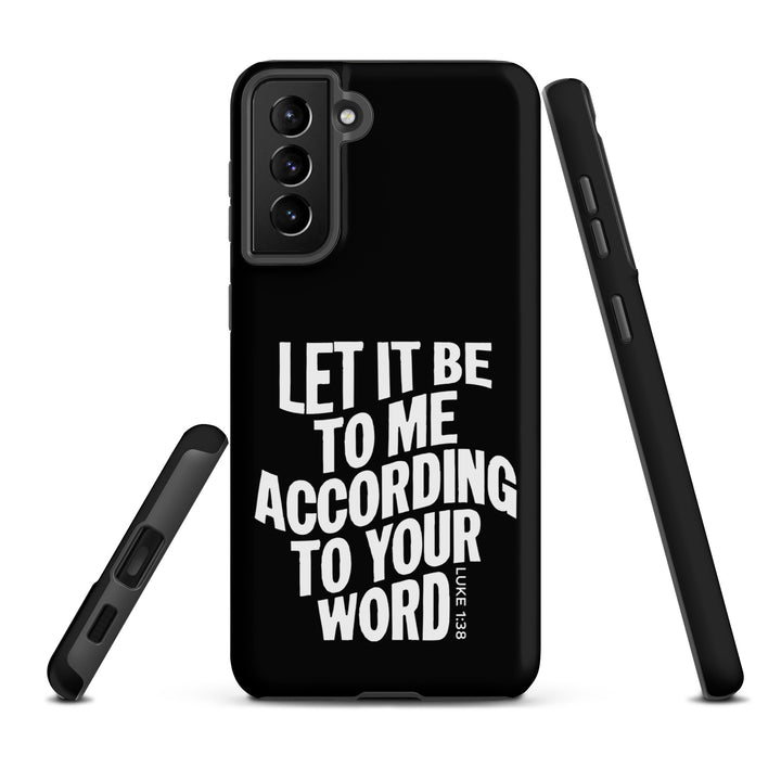 Christian Phone Case According To Your Word Black for Samsung® Samsung® Phone Cases   