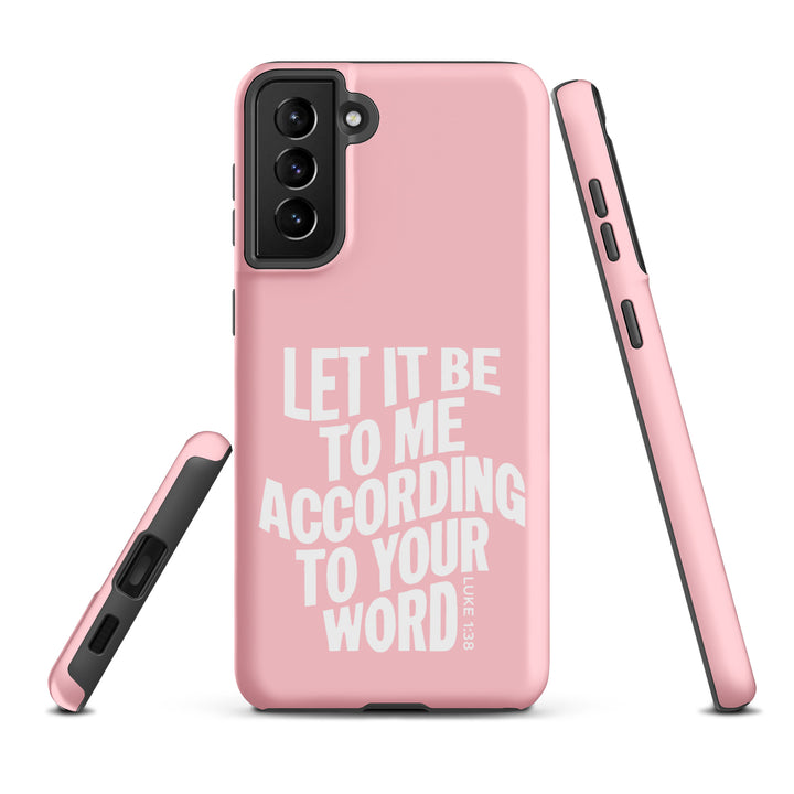 Christian Phone Case According To Your Word Pink for Samsung® Samsung® Phone Cases   