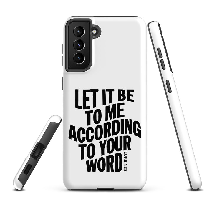 Christian Phone Case According To Your Word White for Samsung® Samsung® Phone Cases   