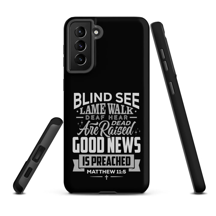 Christian Phone Case Go and Tell John Black for Samsung® Samsung® Phone Cases   