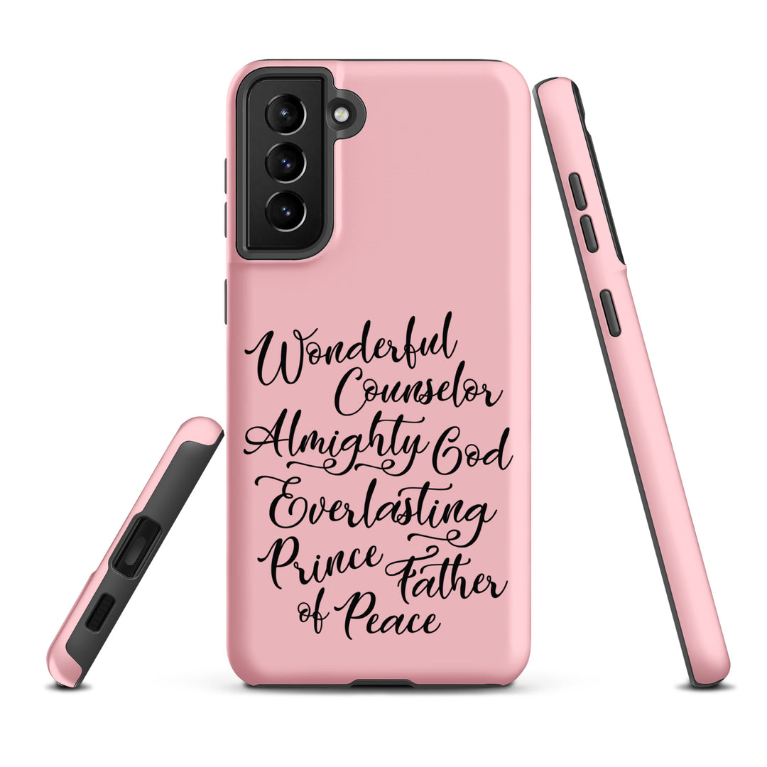 Christian Phone Case Wonderful Counselor Pink for Samsung® Samsung® Phone Cases   