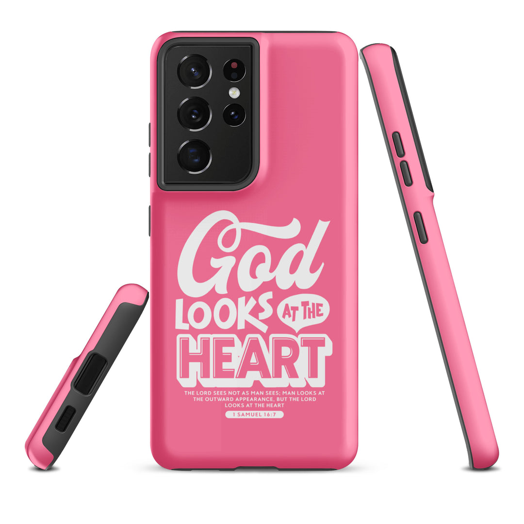 Christian Phone Case God Looks At Heart  for Samsung® Samsung® Phone Cases   