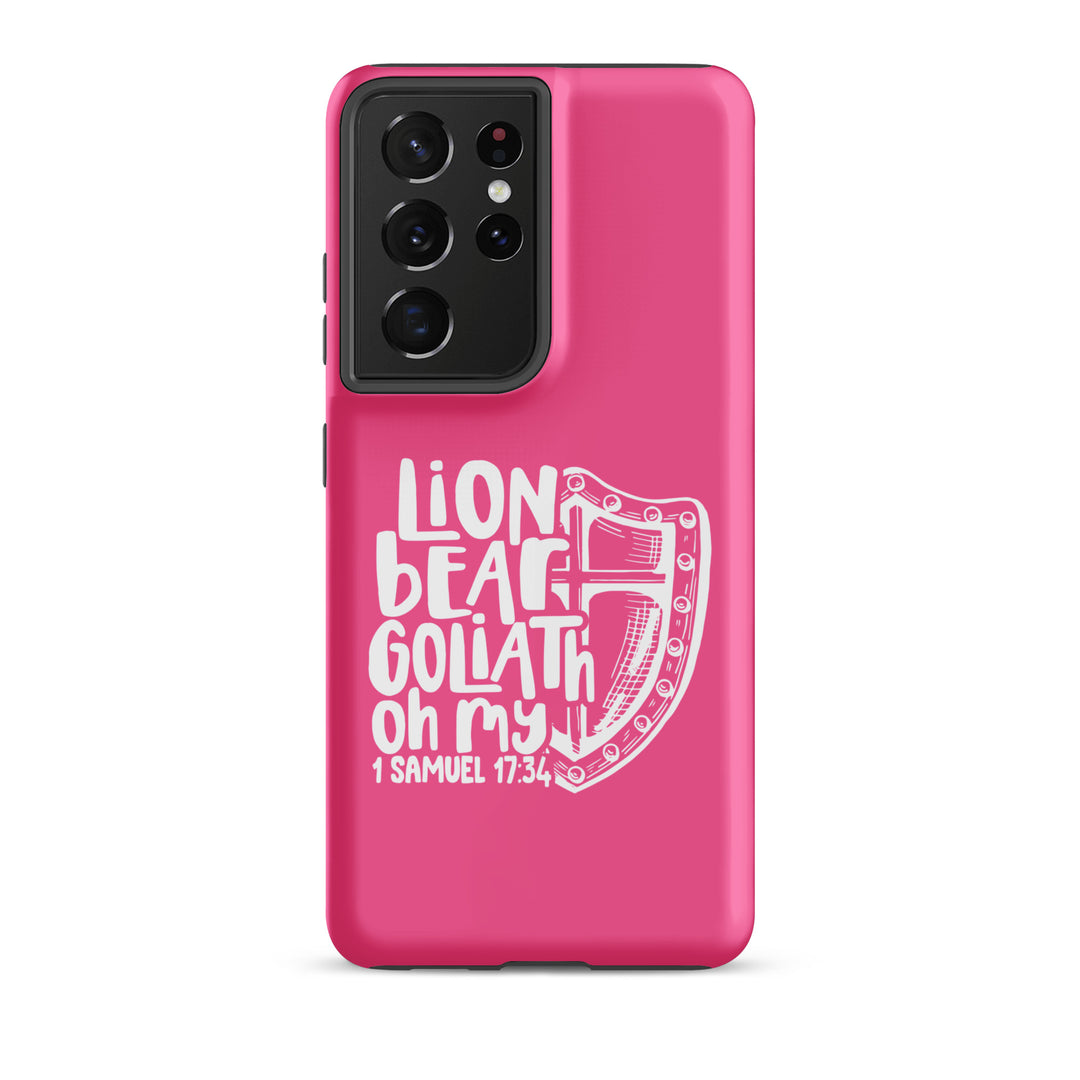 Christian Phone Case Lion Bear Goliath Oh My for Samsung® Samsung® Phone Cases Matte Samsung Galaxy S21 Ultra 