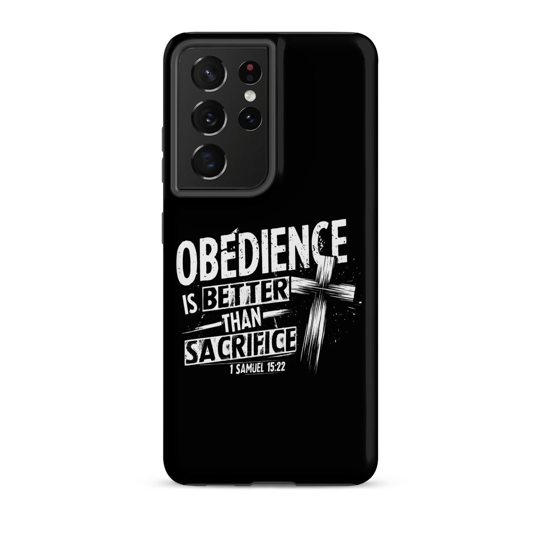 Christian Phone Case Obedience Is Better for Samsung® Samsung® Phone Cases Matte Samsung Galaxy S21 Ultra 