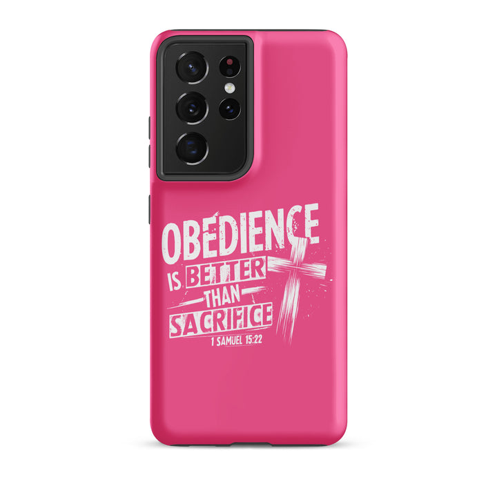 Christian Phone Case Obedience Is Better for Samsung® Samsung® Phone Cases Matte Samsung Galaxy S21 Ultra 