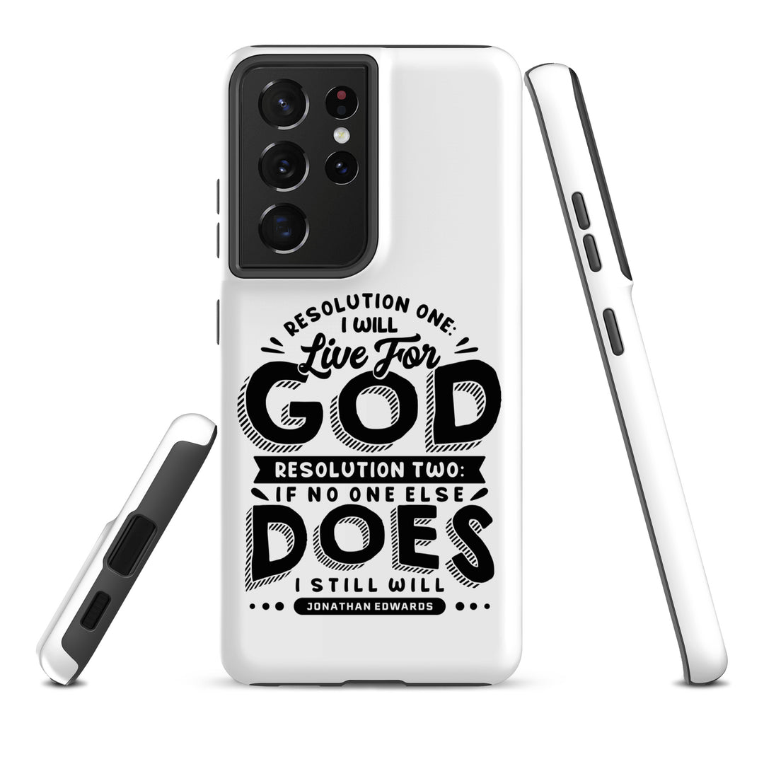 Christian Phone Case Live For God White for Samsung® Samsung® Phone Cases   