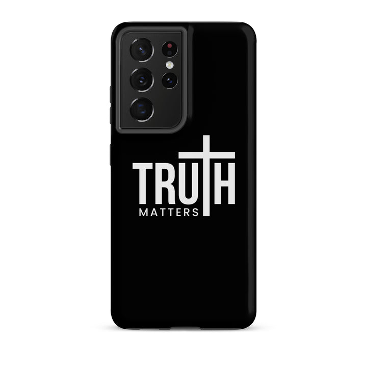 Christian Phone Case Truth Matters Black for Samsung® Samsung® Phone Cases Matte Samsung Galaxy S21 Ultra 