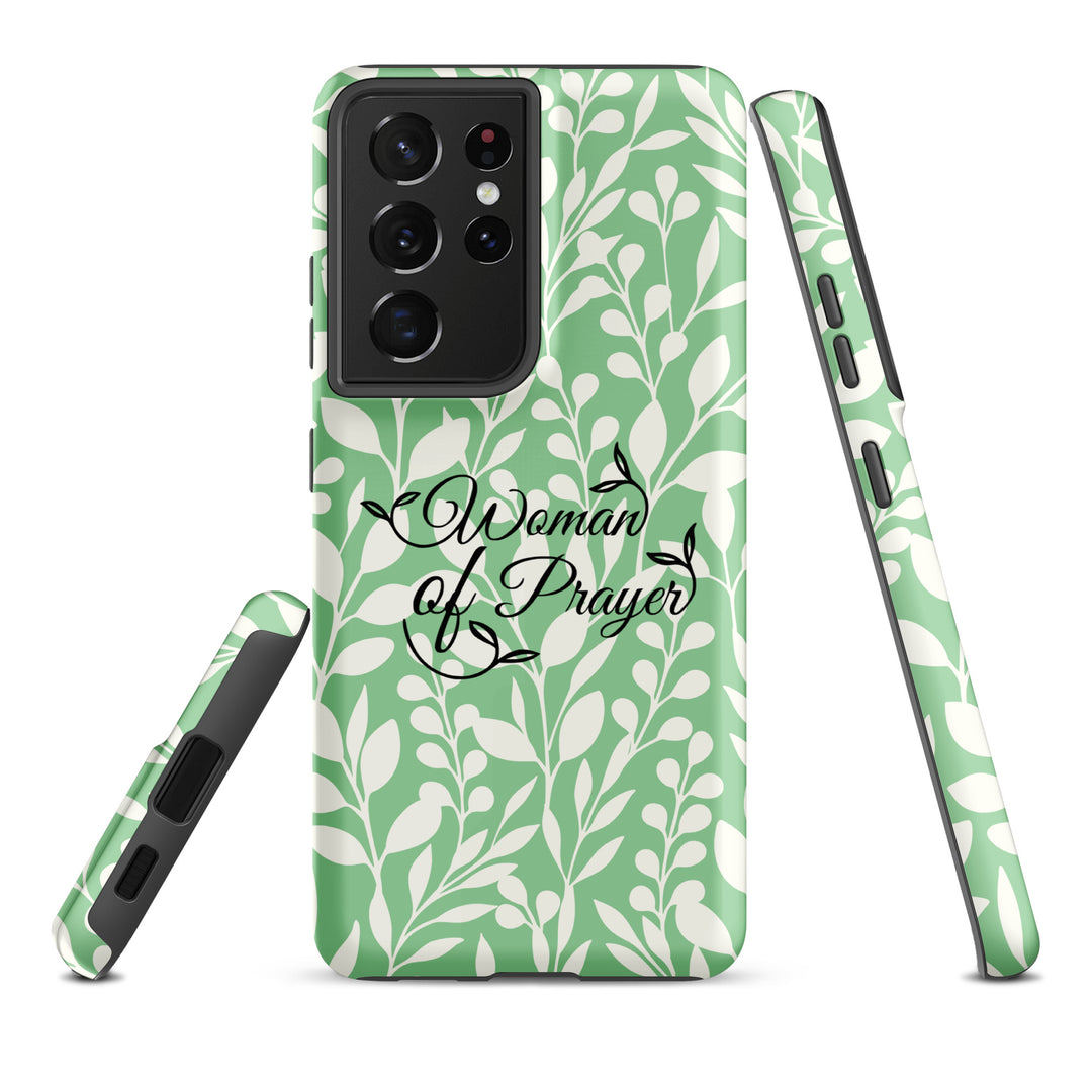 Christian Phone Case Woman of Prayer Green for Samsung® Samsung® Phone Cases   