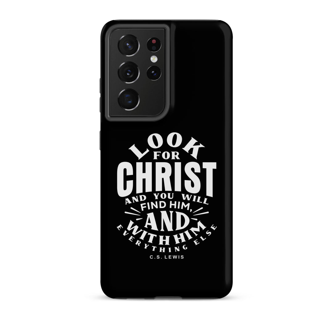 Christian Phone Case Look For Christ Black for Samsung® Samsung® Phone Cases Matte Samsung Galaxy S21 Ultra 