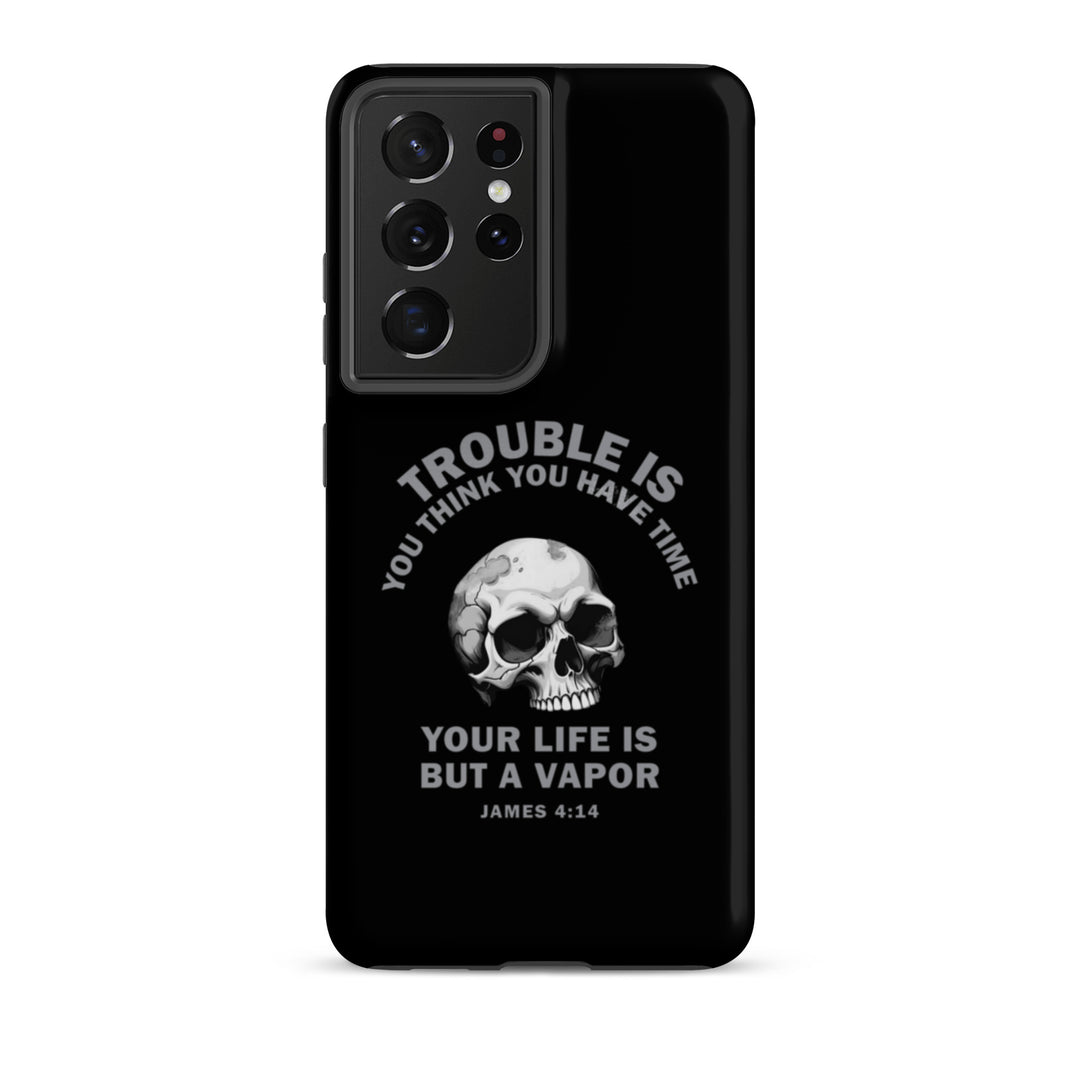 Christian Phone Case Life Is Vapor Black for Samsung® Samsung® Phone Cases Matte Samsung Galaxy S21 Ultra 