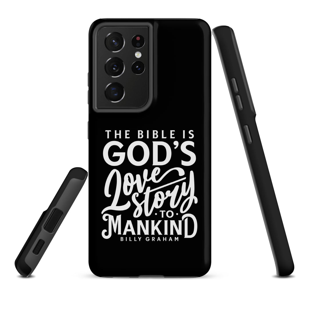 Christian Phone Case God's Love Story Black for Samsung® Samsung® Phone Cases   