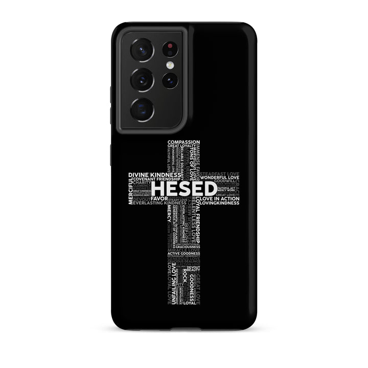 Christian Phone Case Hesed Cross Black for Samsung® Samsung® Phone Cases   