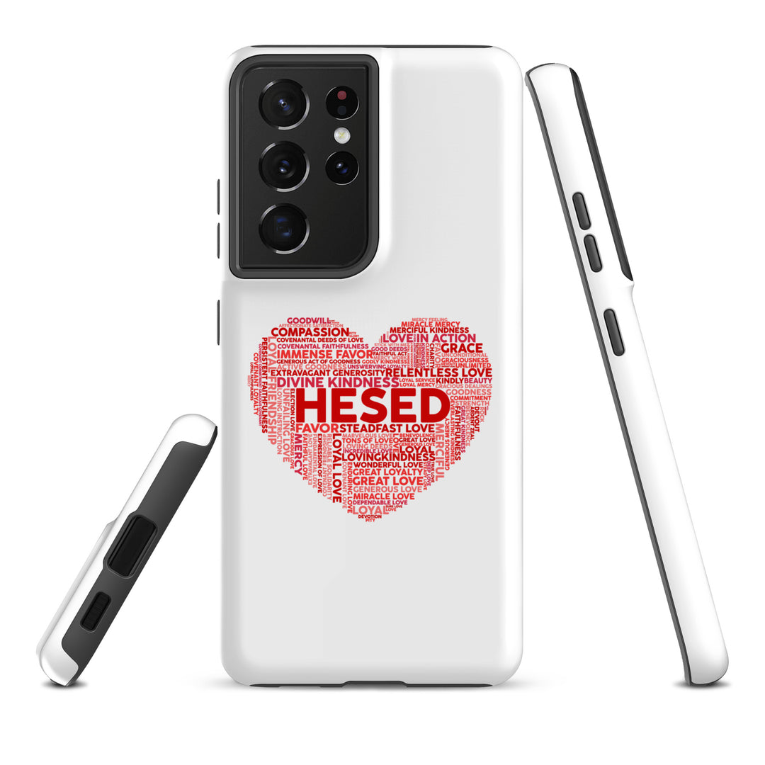 Christian Phone Case Hesed Heart White for Samsung® Samsung® Phone Cases   