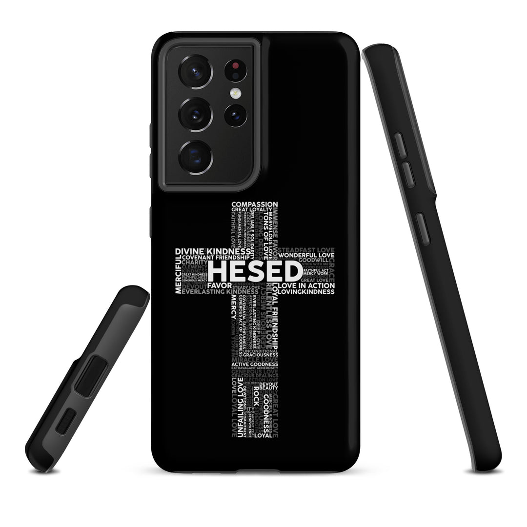 Christian Phone Case Hesed Cross Black for Samsung® Samsung® Phone Cases   