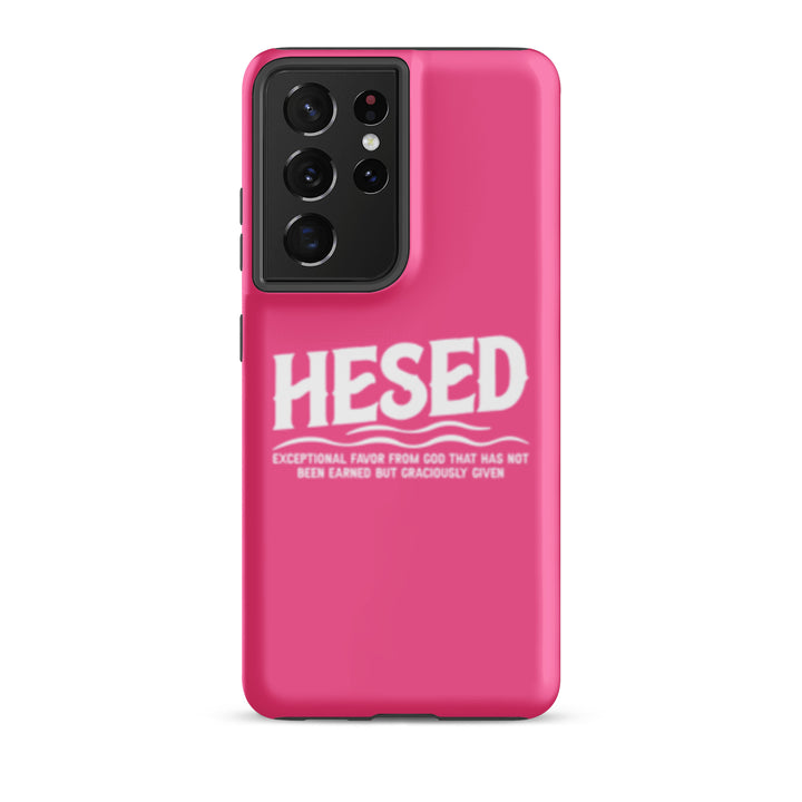 Christian Phone Case Hesed Exceptional Favor Pink for Samsung® Samsung® Phone Cases Matte Samsung Galaxy S21 Ultra 