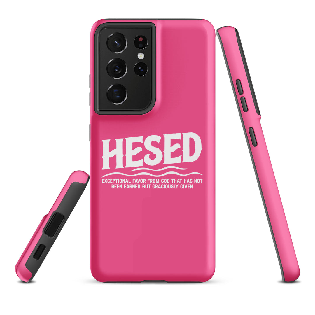 Christian Phone Case Hesed Exceptional Favor Pink for Samsung® Samsung® Phone Cases   