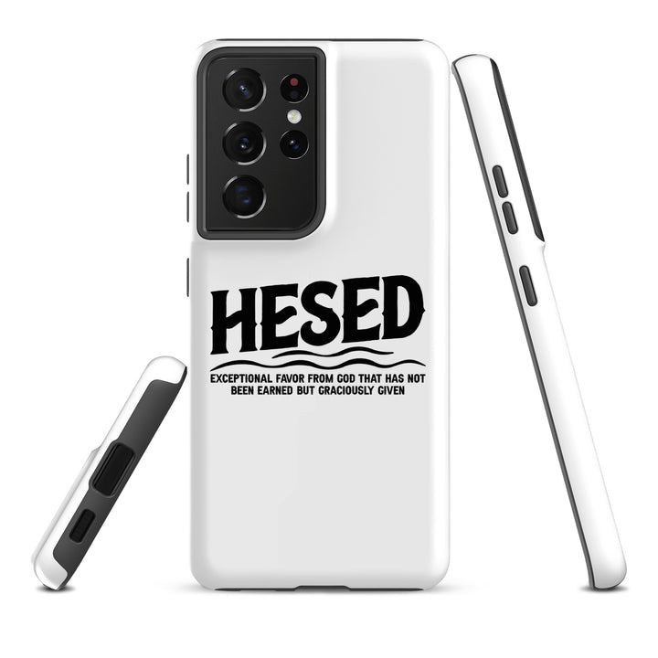 Christian Phone Case Hesed Exceptional Favor White for Samsung® Samsung® Phone Cases   