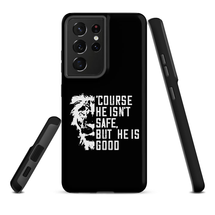 Christian Phone Case Christian Phone 'Course He Isn't Safe Black for Samsung® Samsung® Phone Cases   