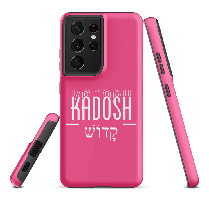 Christian Phone Case Kadosh Hebrew Pink for Samsung® Samsung® Phone Cases   