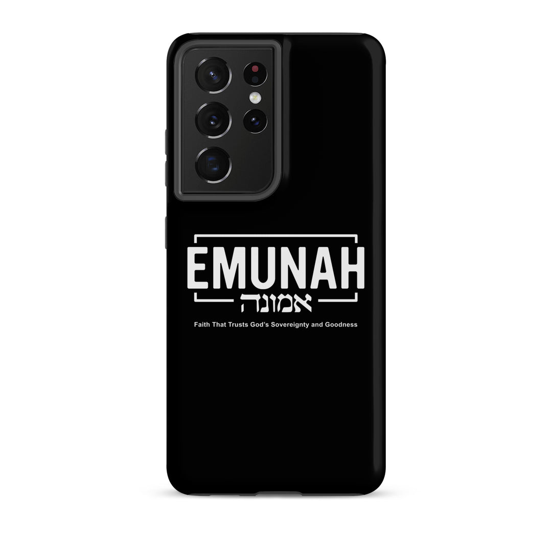 Christian Phone Case Emunah Faith That Trusts for Samsung® Samsung® Phone Cases Matte Samsung Galaxy S21 Ultra 