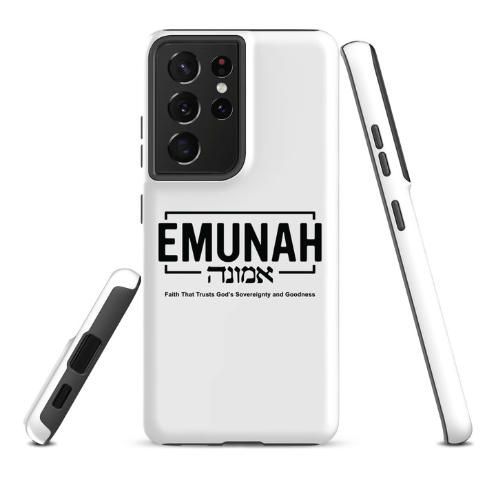 Christian Phone Case Emunah Faith That Trusts White for Samsung® Samsung® Phone Cases   