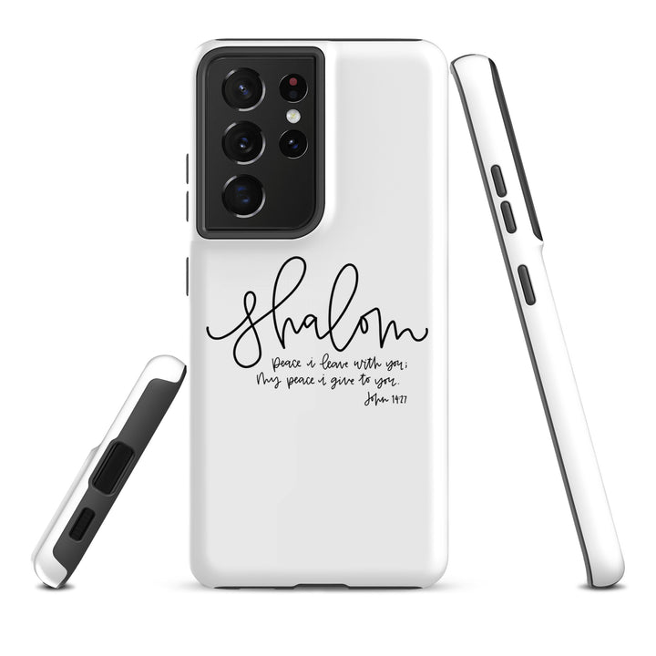 Christian Phone Case Shalom White for Samsung® Samsung® Phone Cases   