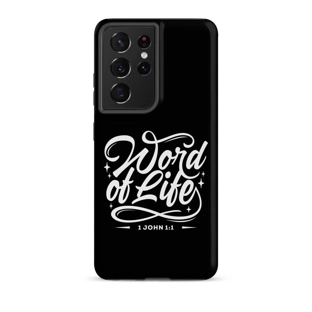 Christian Phone Case Word of Life Black for Samsung® Samsung® Phone Cases Matte Samsung Galaxy S21 Ultra 