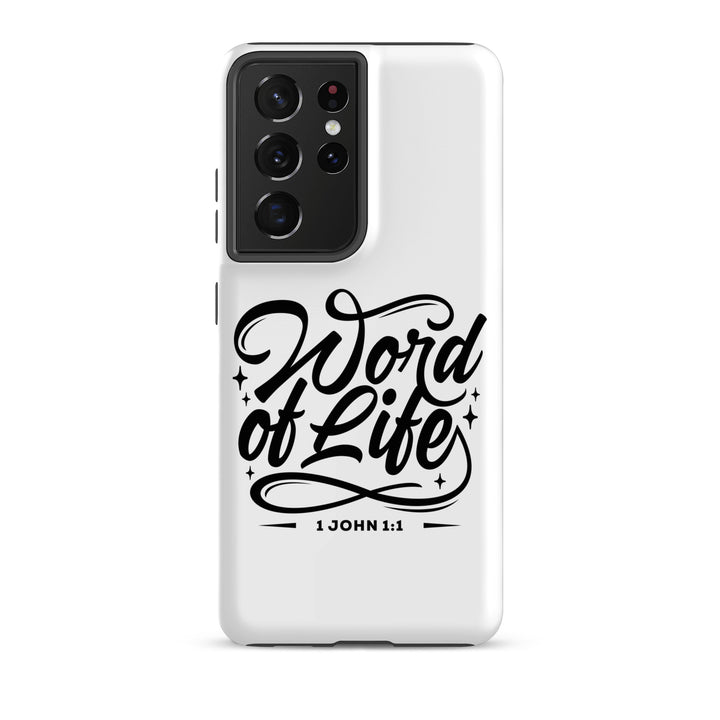 Christian Phone Case Word of Life White for Samsung® Samsung® Phone Cases Matte Samsung Galaxy S21 Ultra 