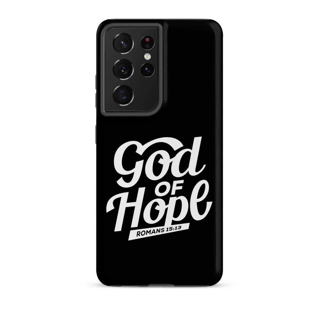 Christian Phone Case God of Hope Black for Samsung® Samsung® Phone Cases Matte Samsung Galaxy S21 Ultra 