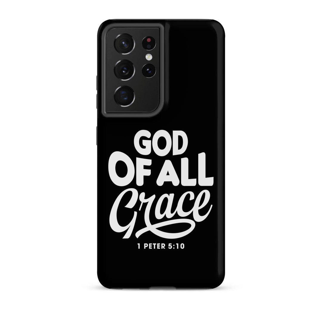 Christian Phone Case God of All Grace Black for Samsung® Samsung® Phone Cases Matte Samsung Galaxy S21 Ultra 