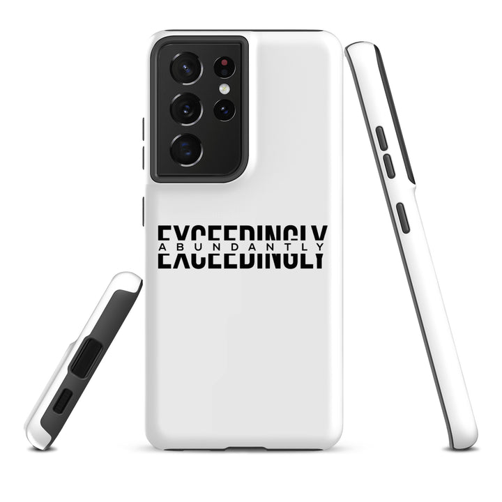 Christian Phone Case Exceedingly Abundantly White for Samsung® Samsung® Phone Cases   