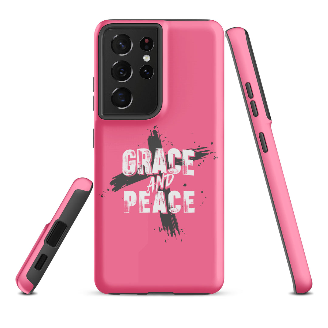 Christian Phone Case Grace and Peace Pink for Samsung® Samsung® Phone Cases   