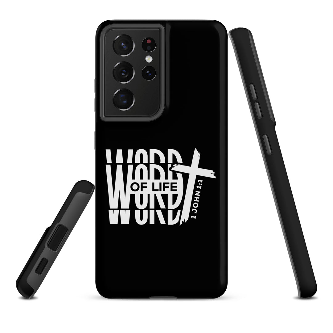 Christian Phone Case Word of Life Cross Black for Samsung® Samsung® Phone Cases   