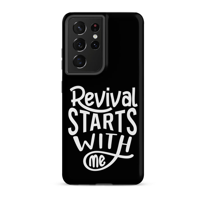 Christian Phone Case Revival Starts With Me Black for Samsung® Samsung® Phone Cases Matte Samsung Galaxy S21 Ultra 