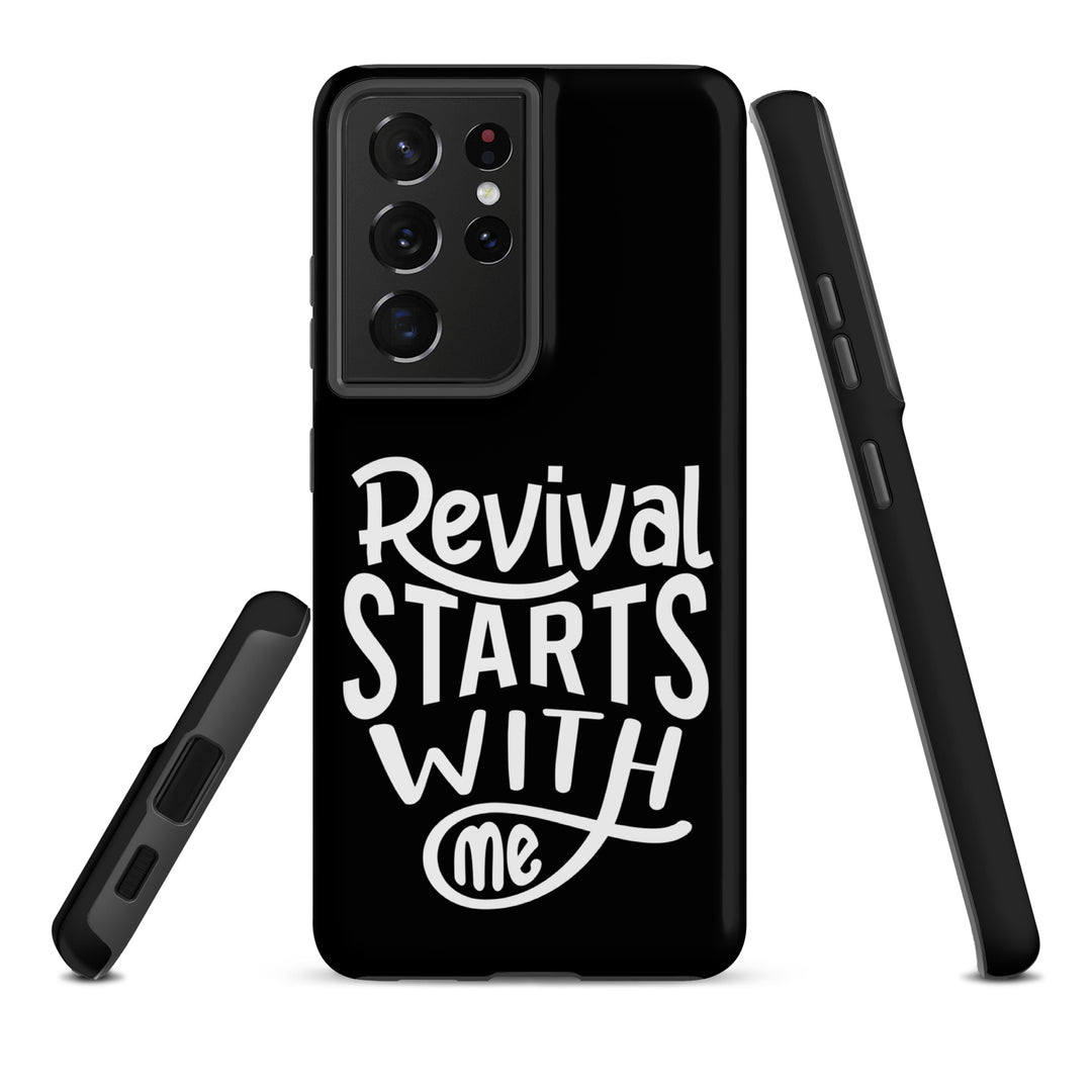 Christian Phone Case Revival Starts With Me Black for Samsung® Samsung® Phone Cases   