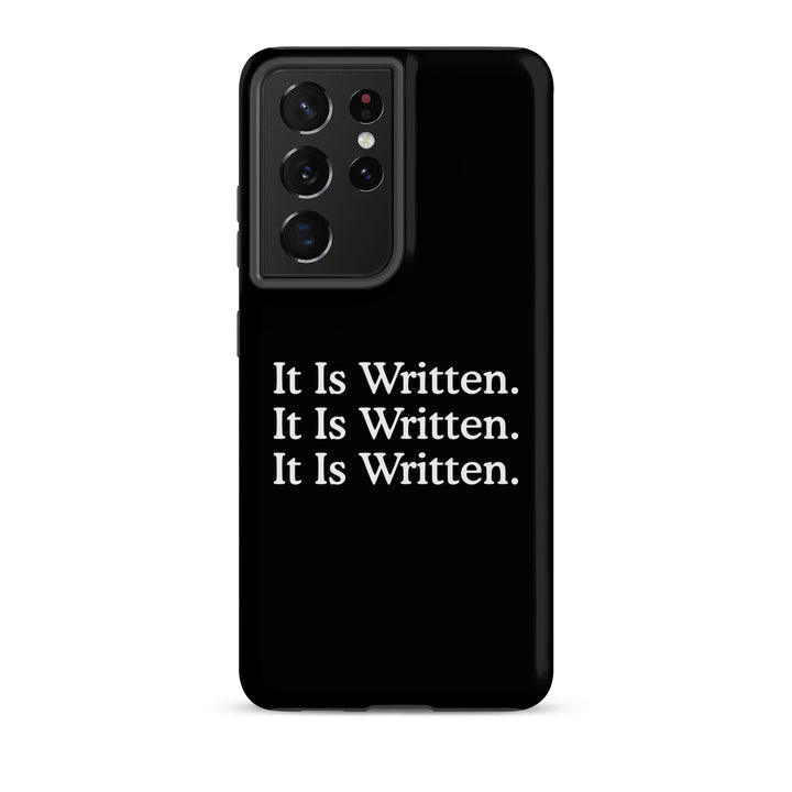 Christian Phone Case It Is Written Black for Samsung® Samsung® Phone Cases Matte Samsung Galaxy S21 Ultra 