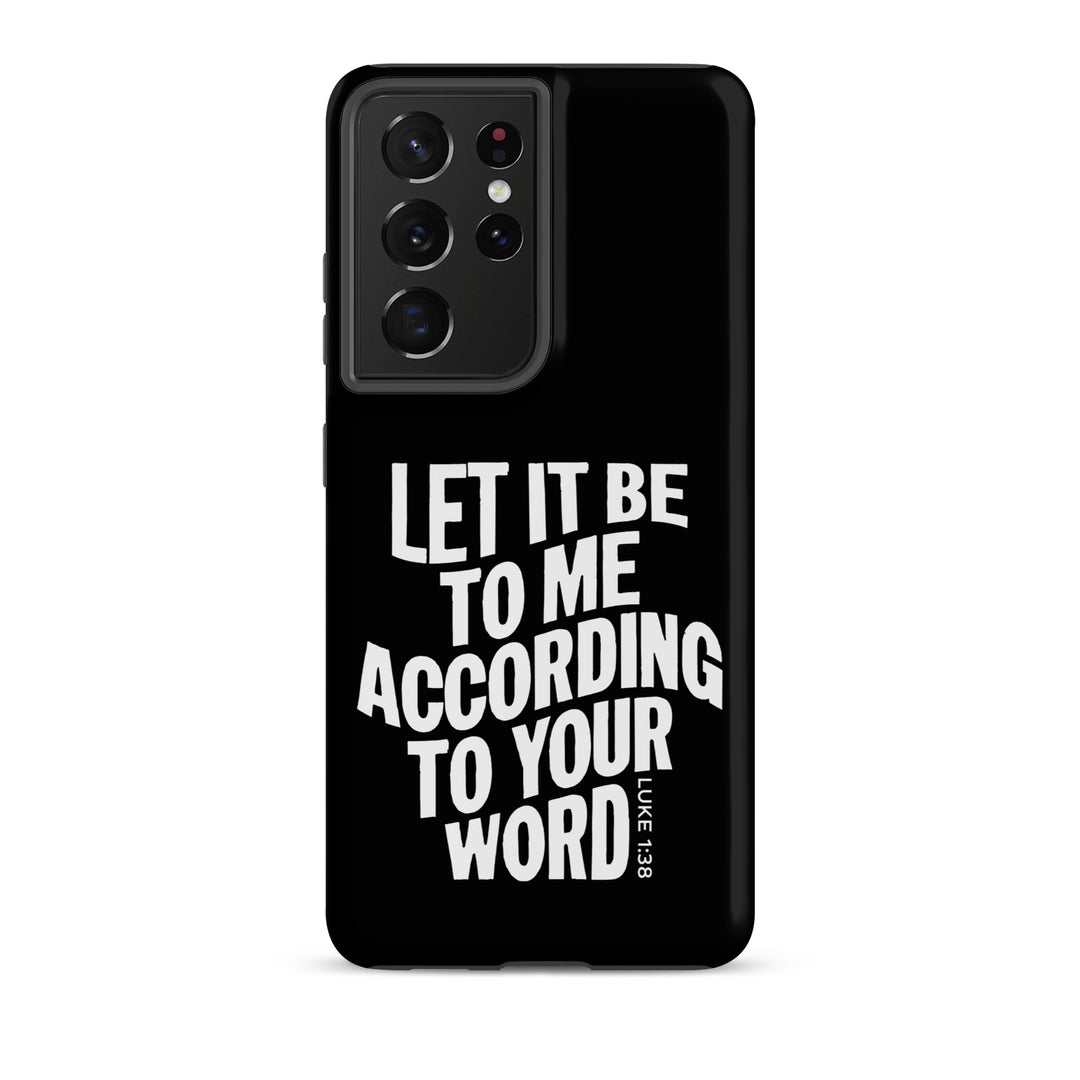 Christian Phone Case According To Your Word Black for Samsung® Samsung® Phone Cases Matte Samsung Galaxy S21 Ultra 