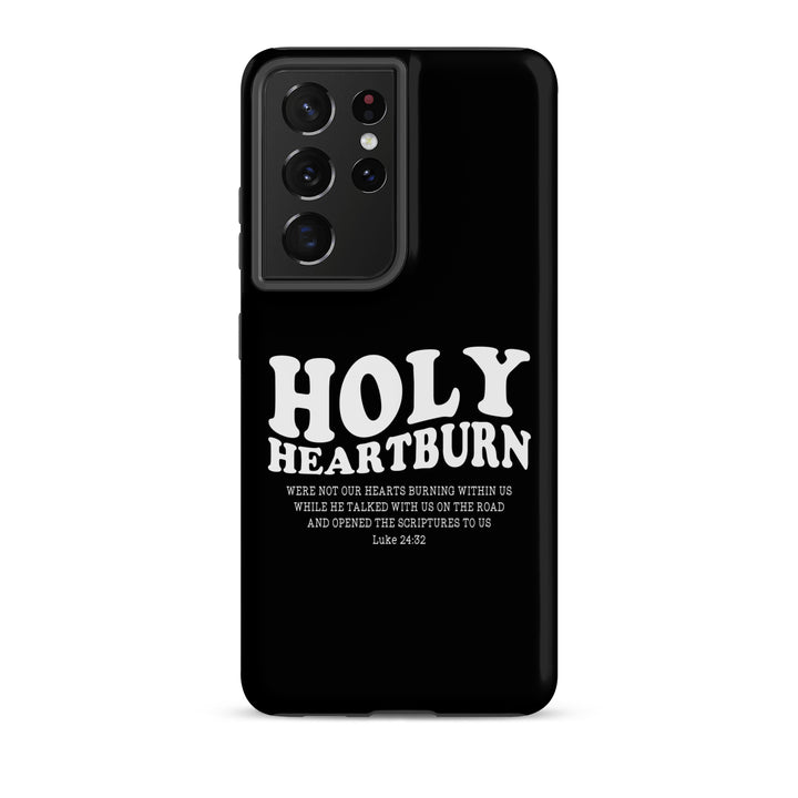 Christian Phone Case Holy Heartburn Black for Samsung® Samsung® Phone Cases Matte Samsung Galaxy S21 Ultra 