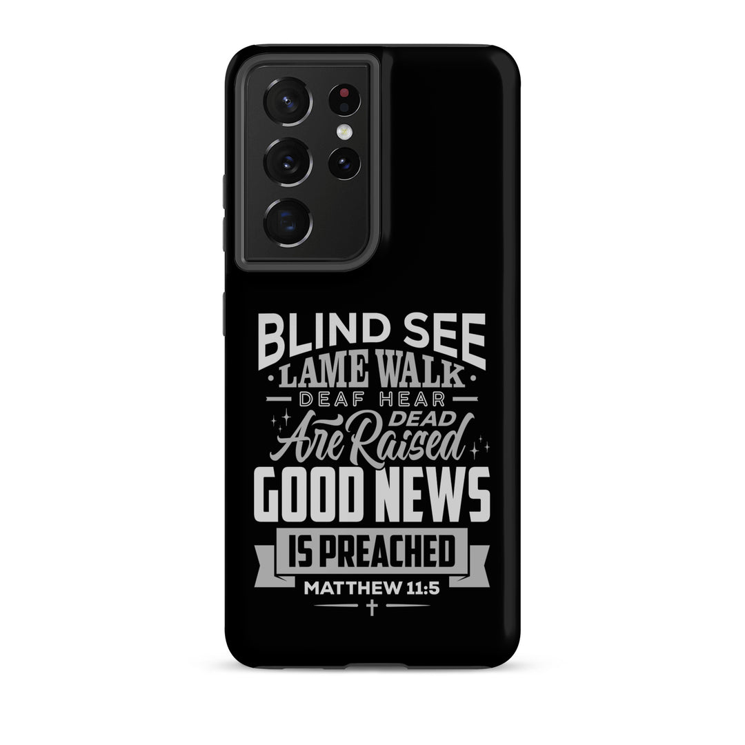 Christian Phone Case Go and Tell John Black for Samsung® Samsung® Phone Cases Matte Samsung Galaxy S21 Ultra 