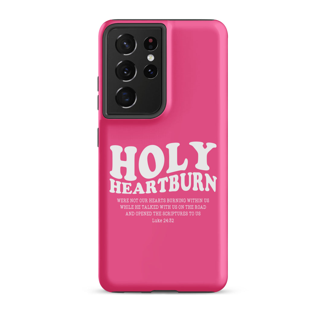 Christian Phone Case Holy Heartburn Pink for Samsung® Samsung® Phone Cases Matte Samsung Galaxy S21 Ultra 