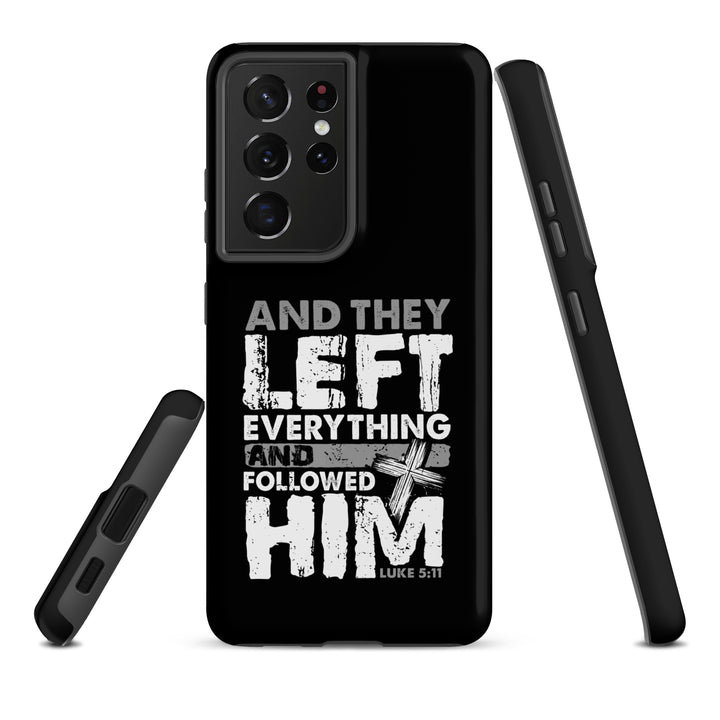 Christian Phone Case Left Everything Cross Black for Samsung® Samsung® Phone Cases   