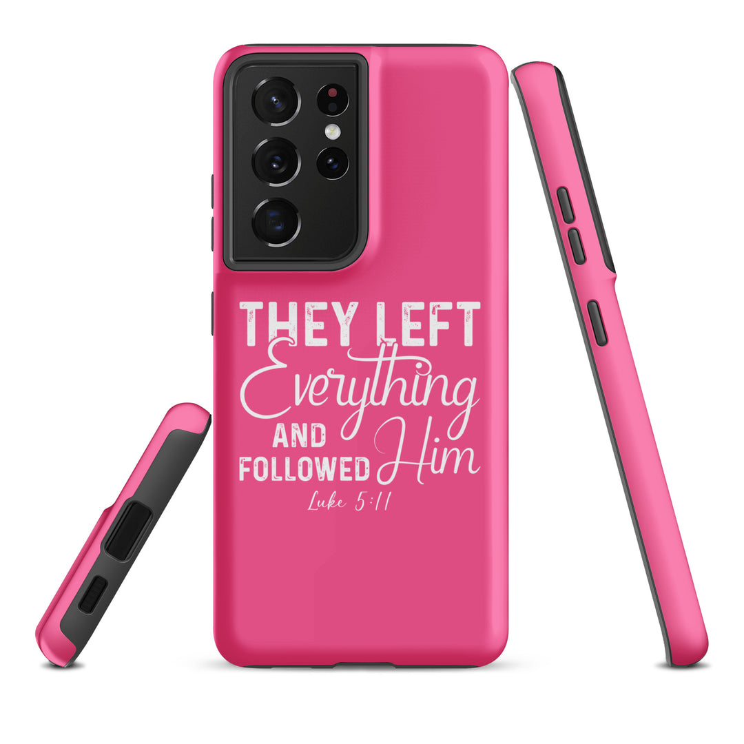 Christian Phone Case Left Everything Pink  for Samsung® Samsung® Phone Cases   