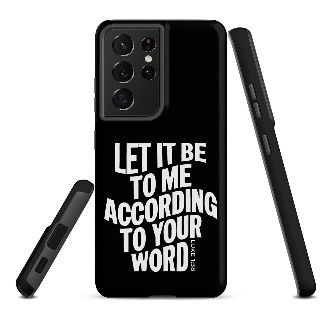 Christian Phone Case According To Your Word Black for Samsung® Samsung® Phone Cases   