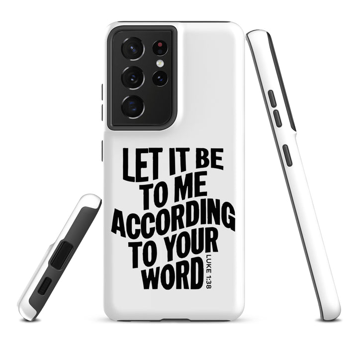 Christian Phone Case According To Your Word White for Samsung® Samsung® Phone Cases   