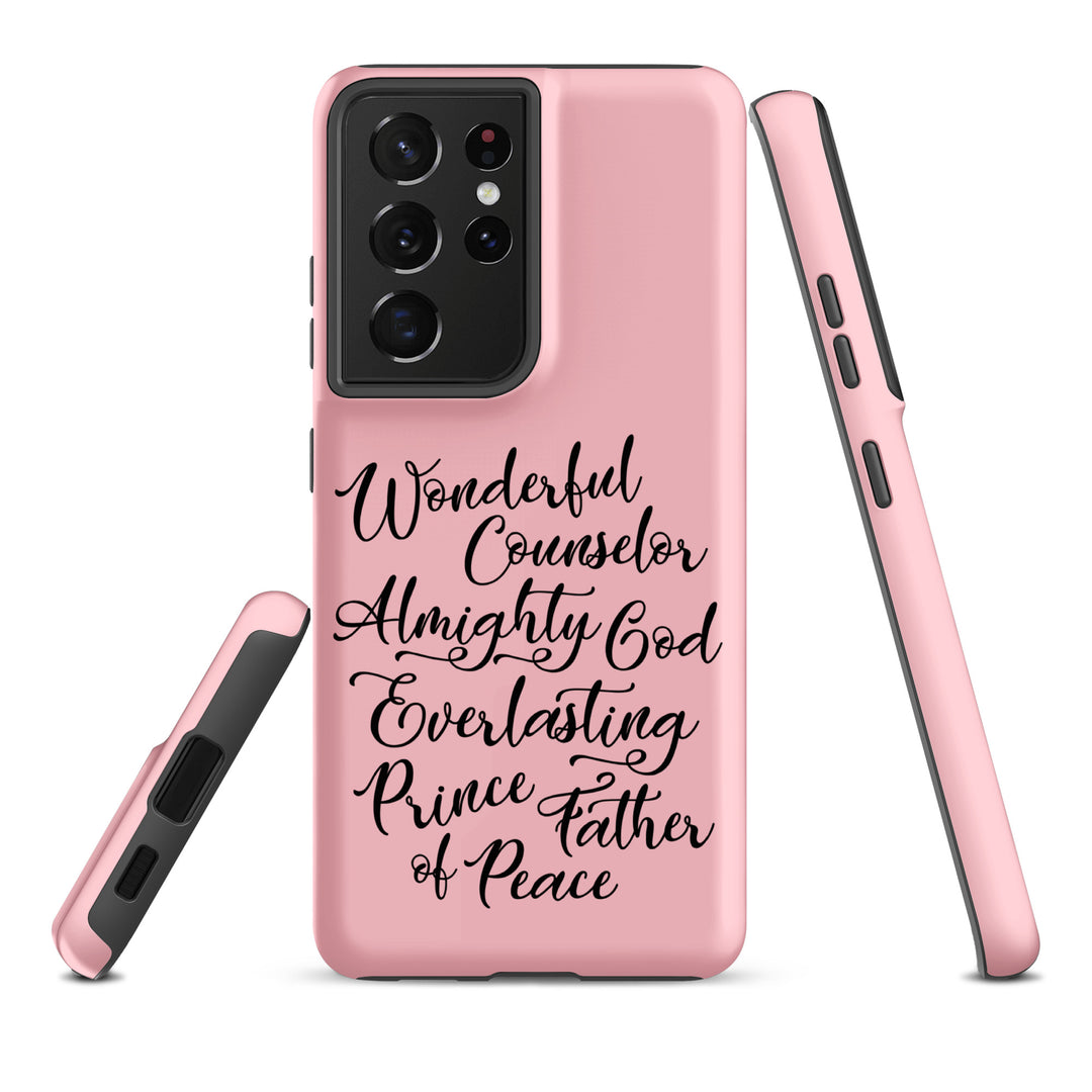 Christian Phone Case Wonderful Counselor Pink for Samsung® Samsung® Phone Cases   