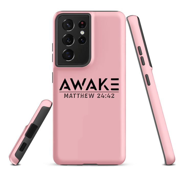 Christian Phone Case Awake  Pink for Samsung® Samsung® Phone Cases   