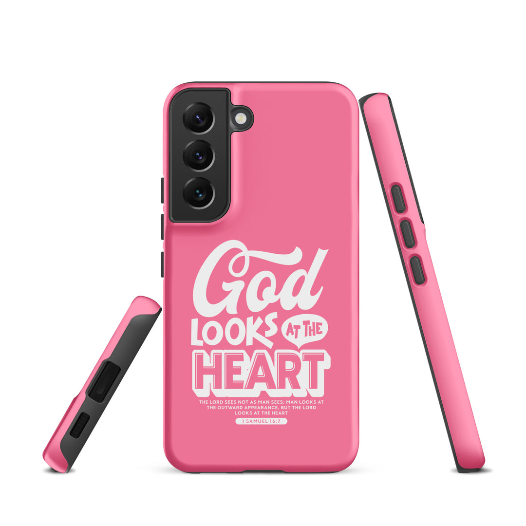 Christian Phone Case God Looks At Heart  for Samsung® Samsung® Phone Cases   