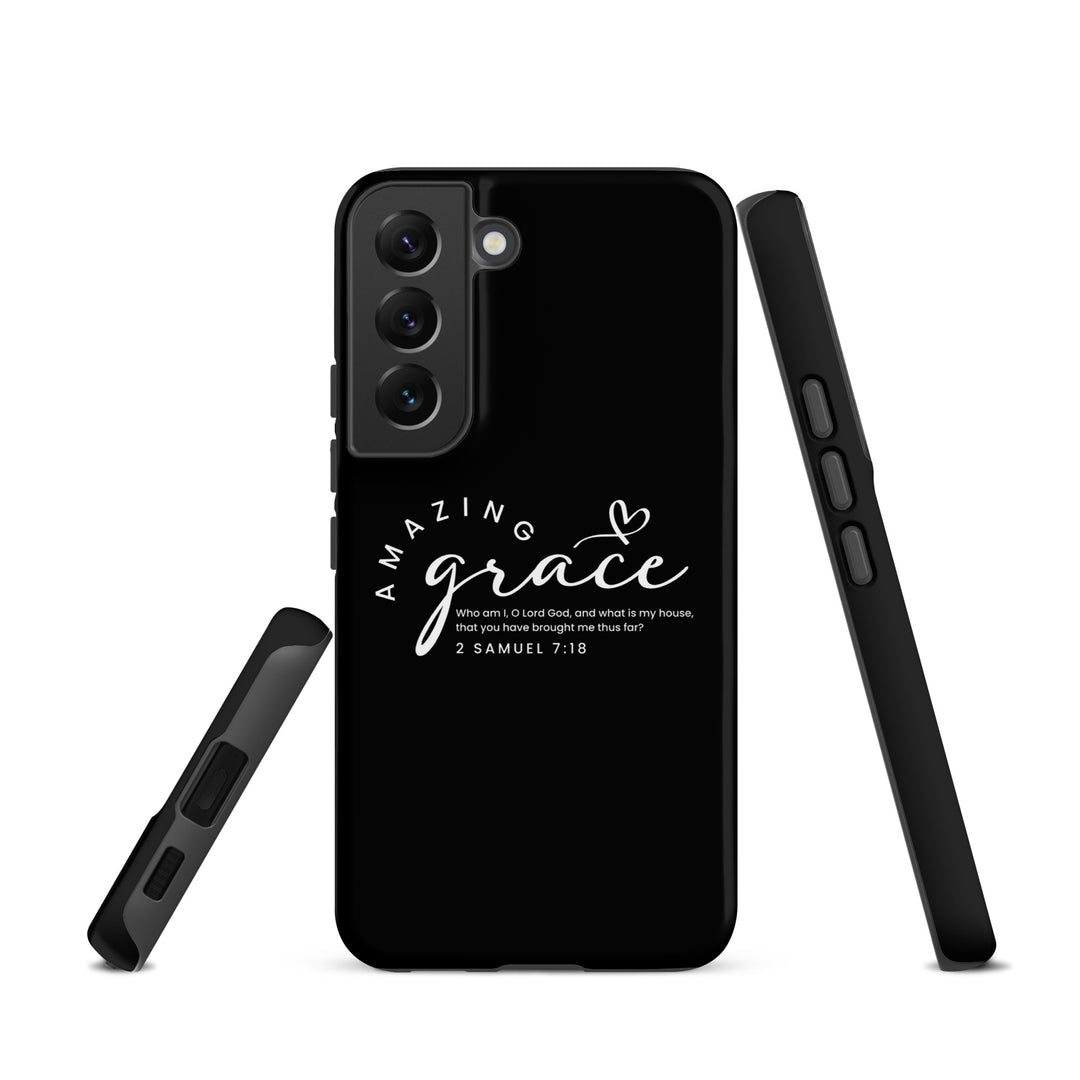 Christian Phone Case Amazing Grace Heart Black for Samsung® Samsung® Phone Cases   