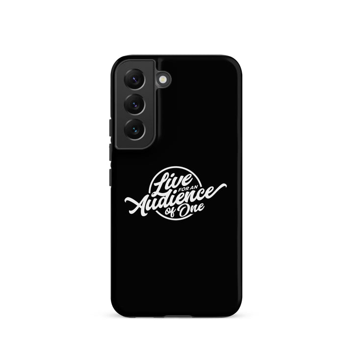 Christian Phone Case Audience of One Black for Samsung® Samsung® Phone Cases Matte Samsung Galaxy S22 