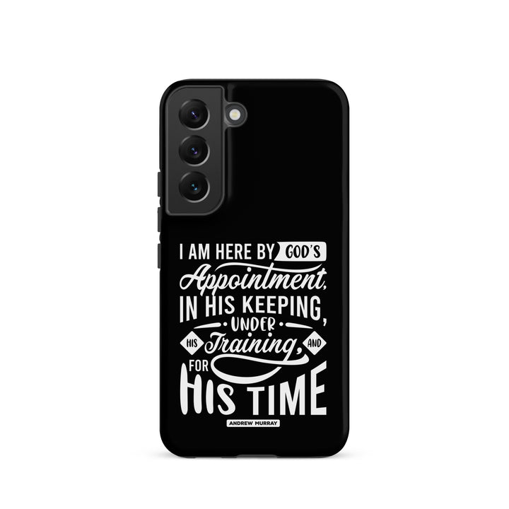 Christian Phone Case His Time Black for Samsung® Samsung® Phone Cases Matte Samsung Galaxy S22 